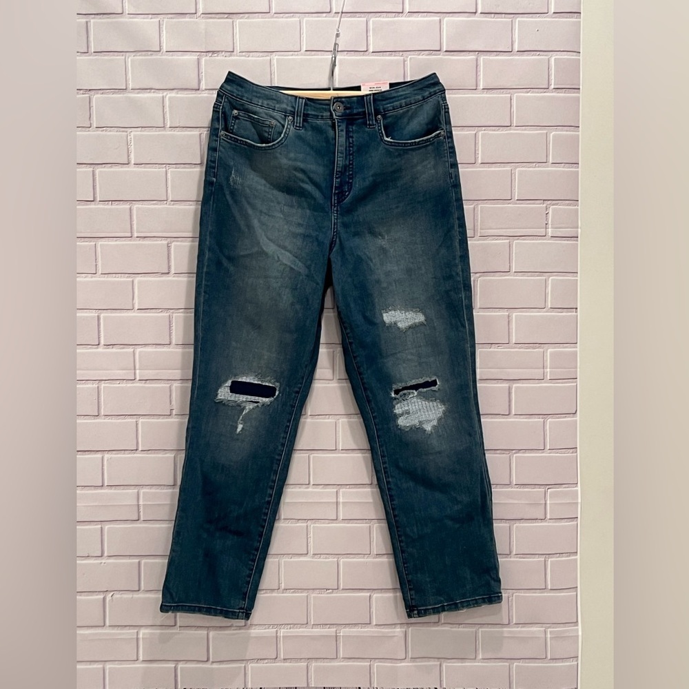 STYLE & CO vintage straight high rise mom jean/size 10